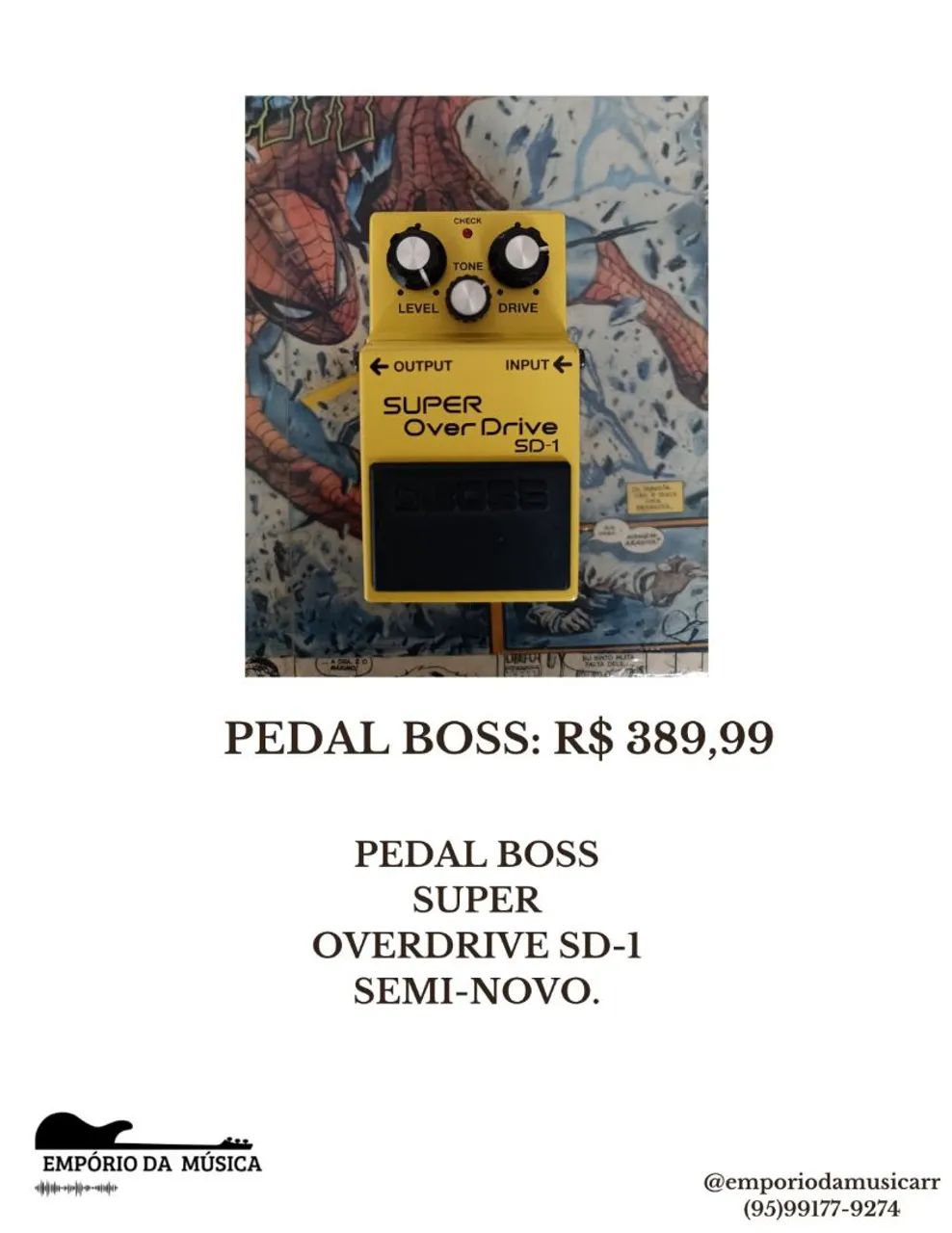 Varios Pedais Boss Semi-Novo - Foto 2