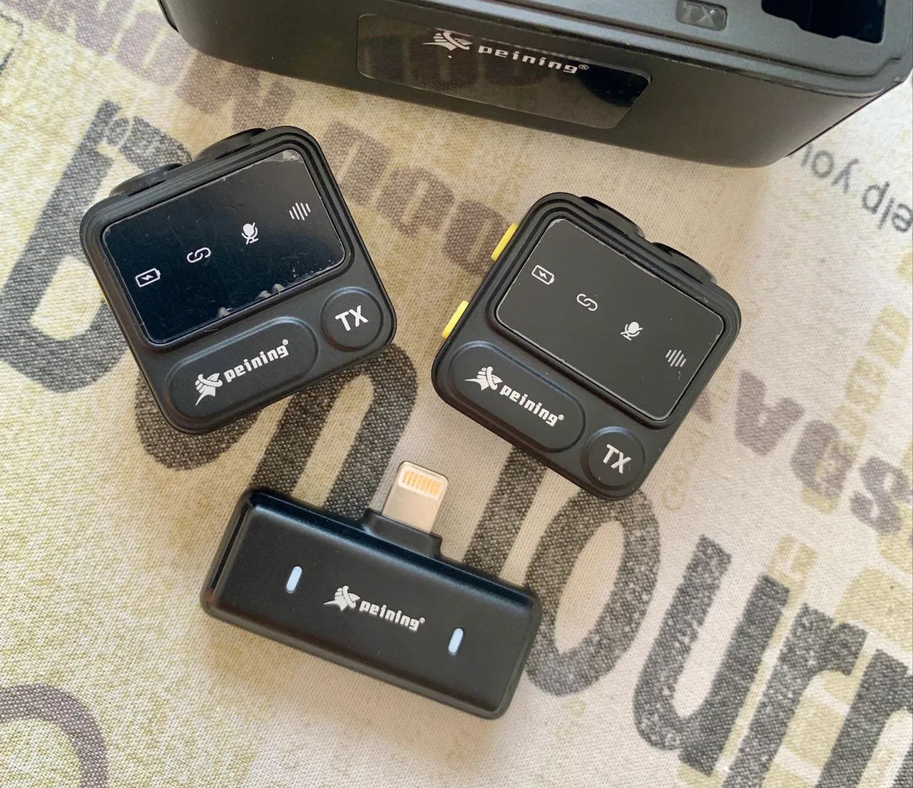 Microfone Sem Fio Peining - Kit Completo - Foto 2