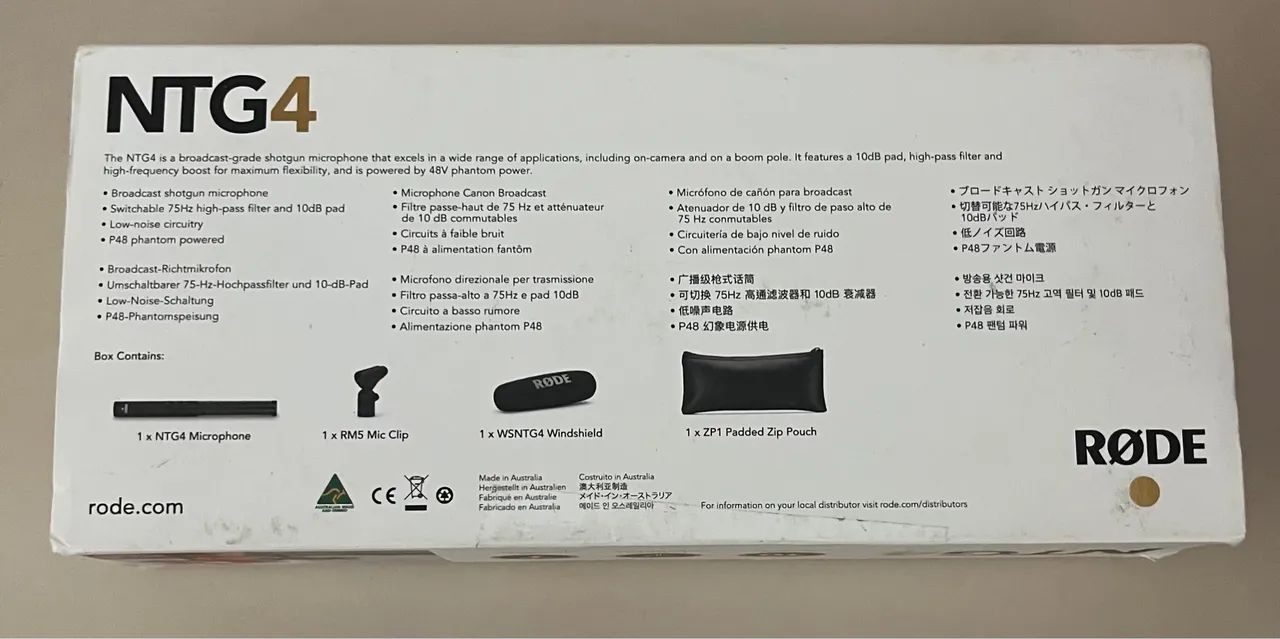 Microfone Shotgun Rode NTG4 Supercardióide Condensador Phantom NOVO - Foto 2