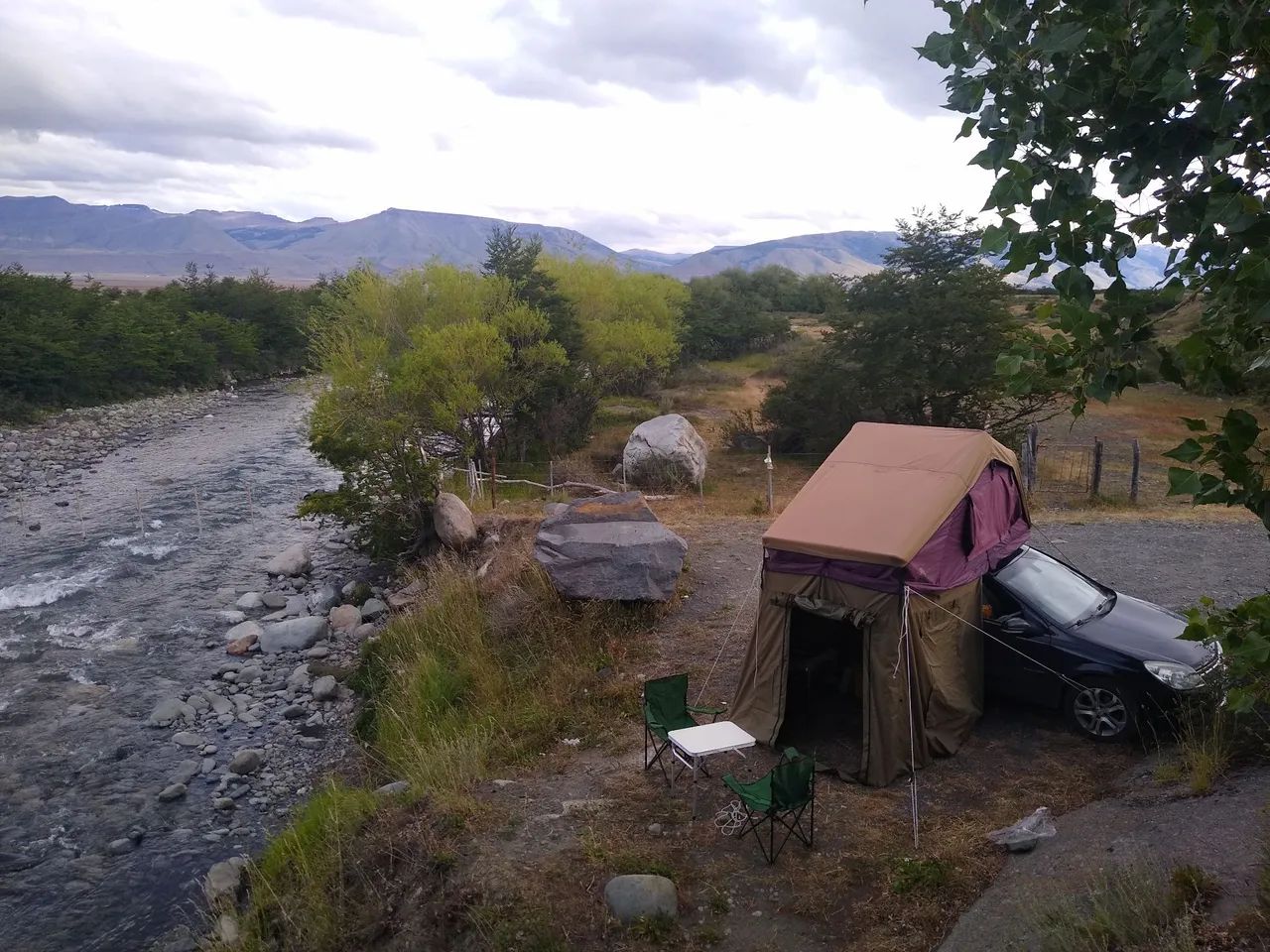 Barraca de teto BLUE camping com anexo - Foto 3