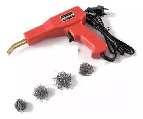 Pistola Para Soldar Para-choques E Plásticos Com 400 Grampos
