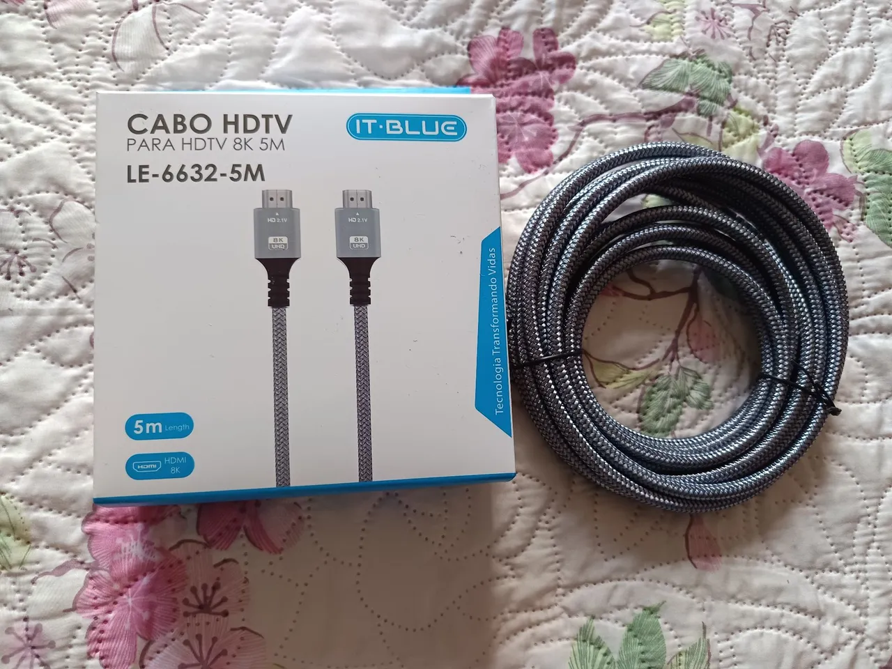 Cabo HDMI 8K 5 Metros - IT-Blue LE-6632-5M