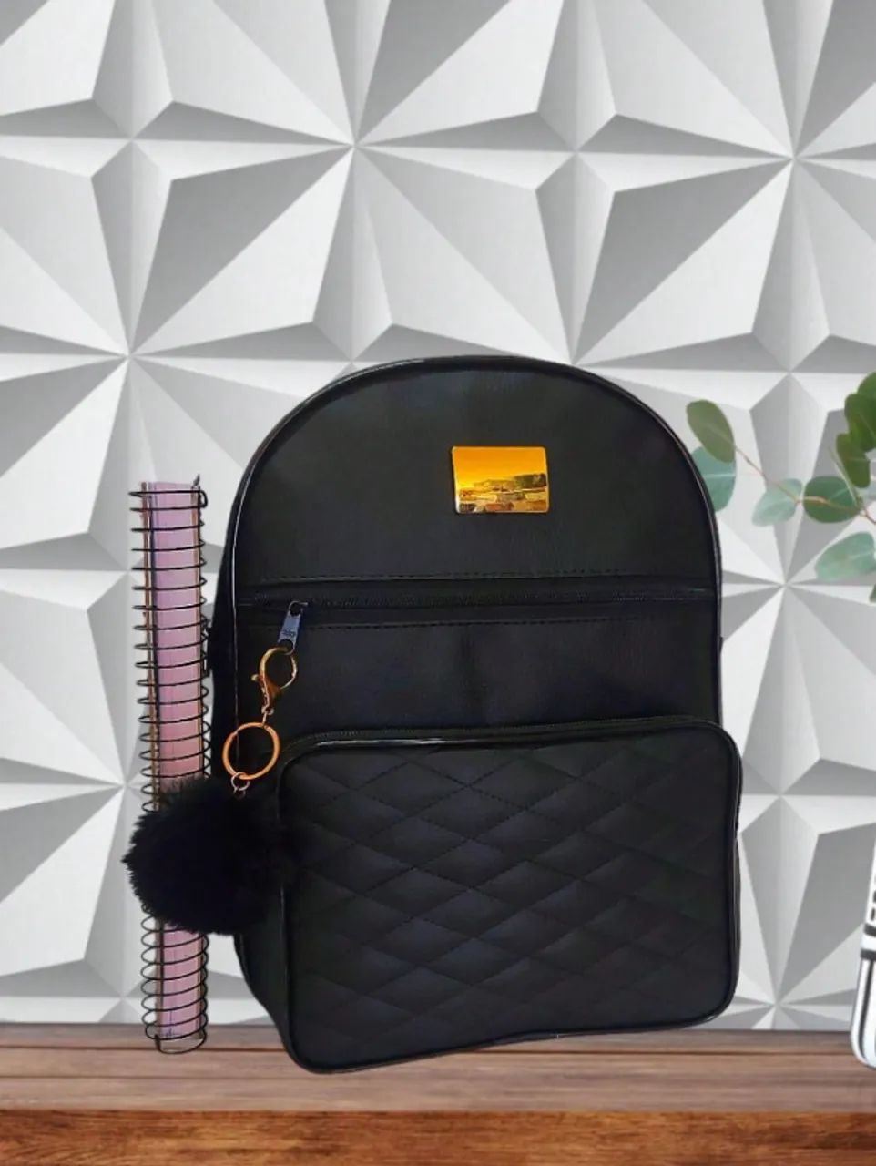Mochila Feminina, Bolsas E Mochilas Femininas De Couro Ecológico - Foto 2