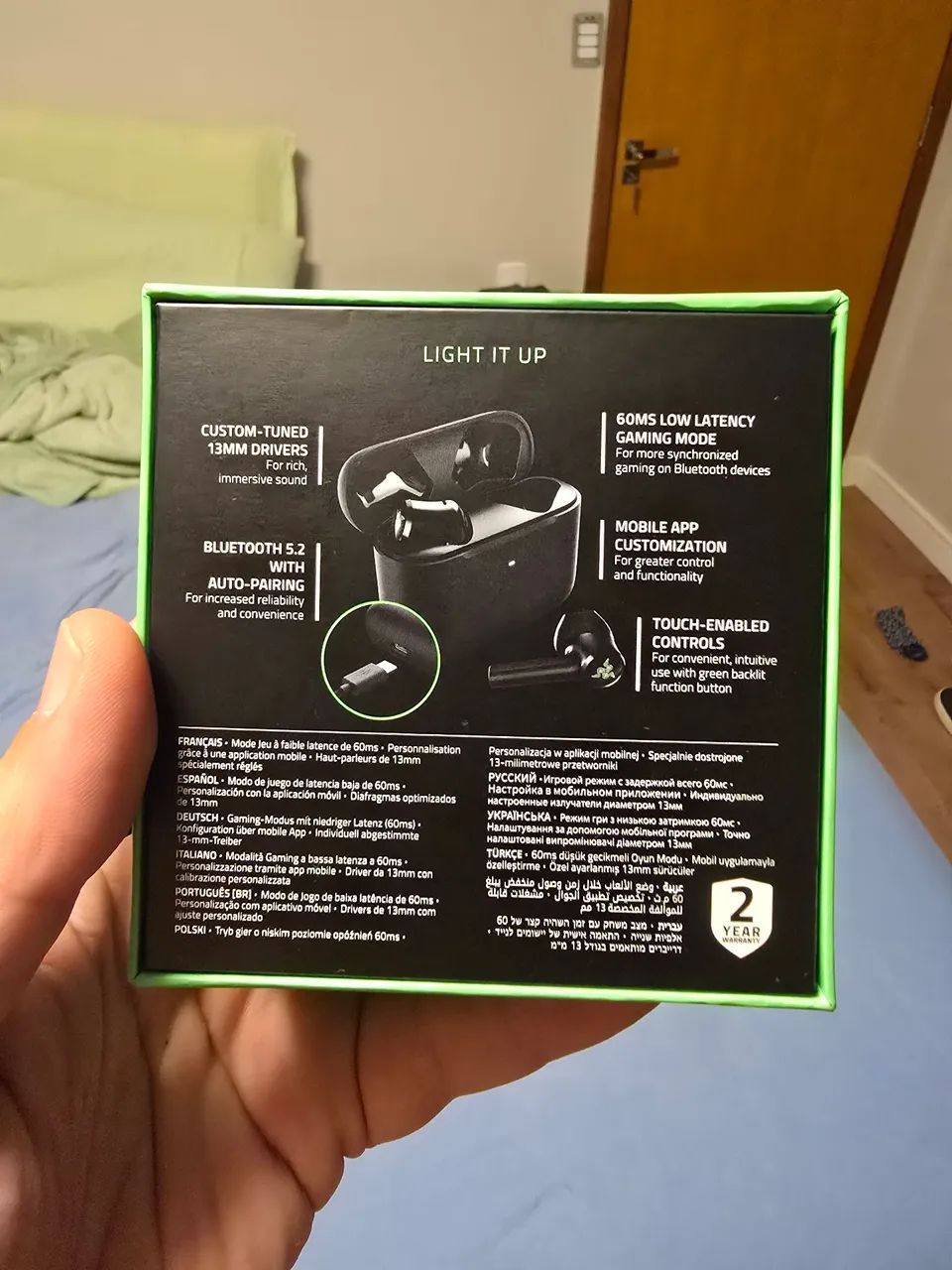 Razer Hammerhead True Wireless X, praticamente novo - Foto 2