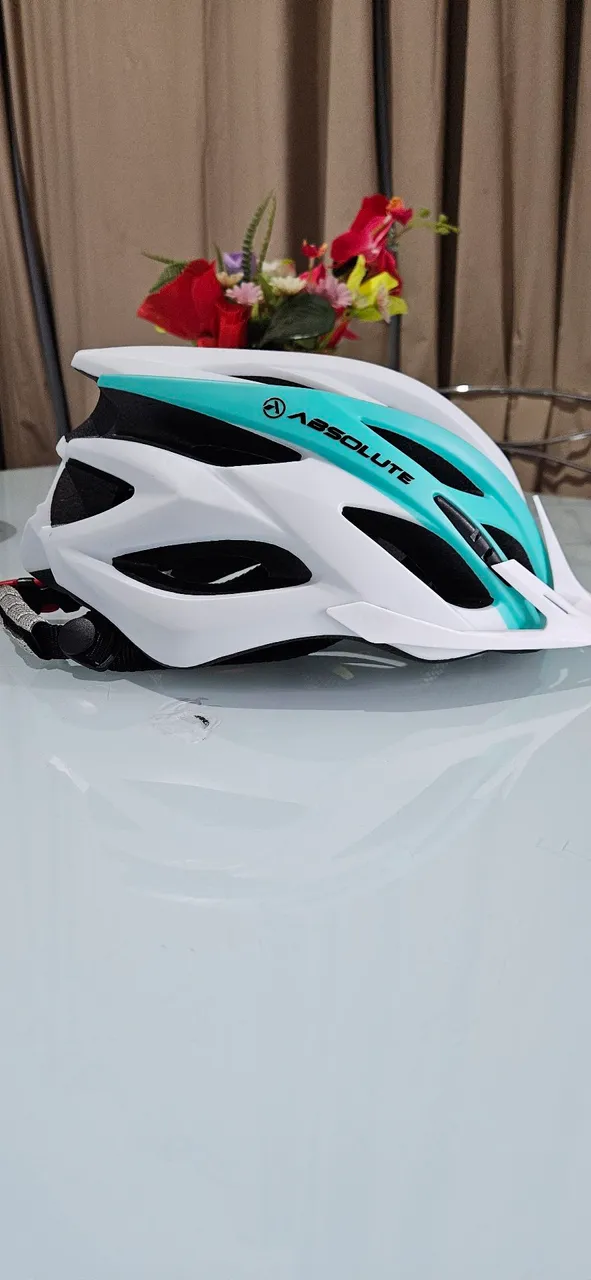 Capacete de Ciclismo ABSOLUTE - Branco e Azul