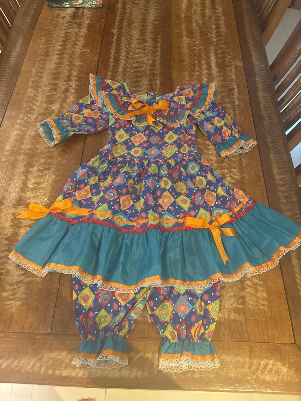 Vestido Festa Junina colorido