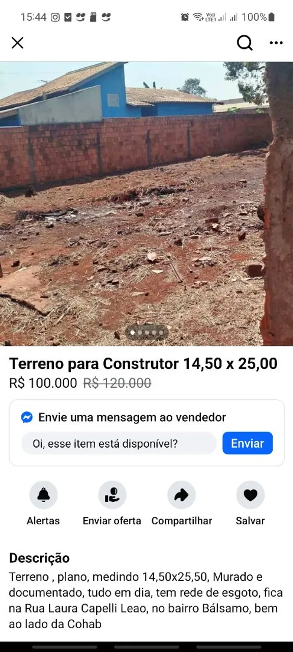 Oportunidade Imperdível! Terreno Murado e Documentado à Venda no Bálsamo!