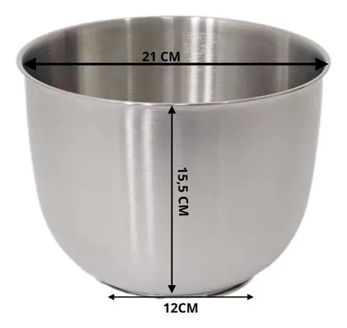 Tigela Inox De 4l Para Batedeira Britania/philco Inox Paris
