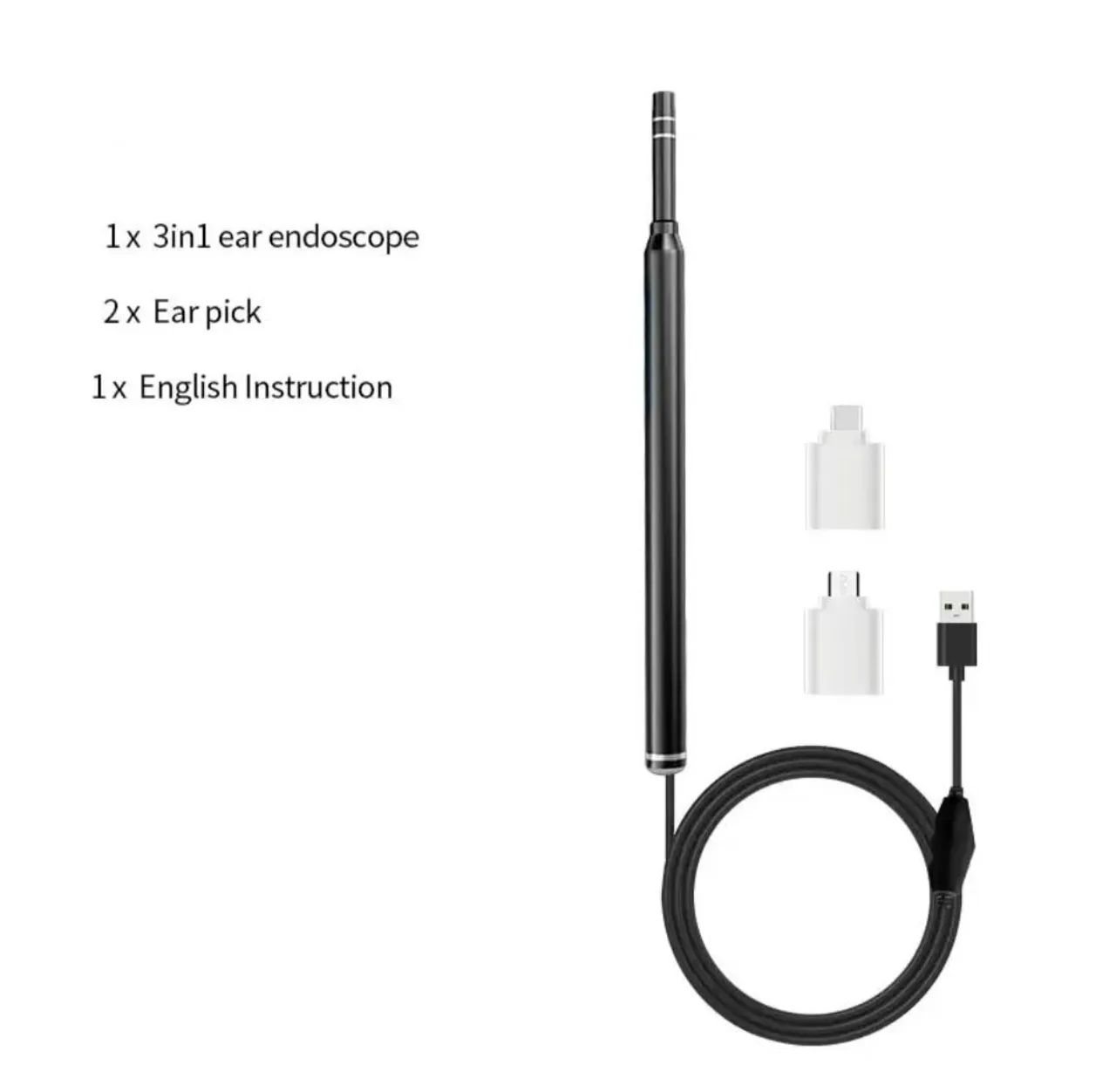 Otoscópio portátil para celular + Cabo USB - Foto 3