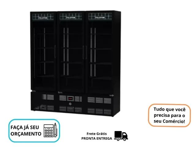 Freezer Expositor para Bebidas 3 portas polo Frio