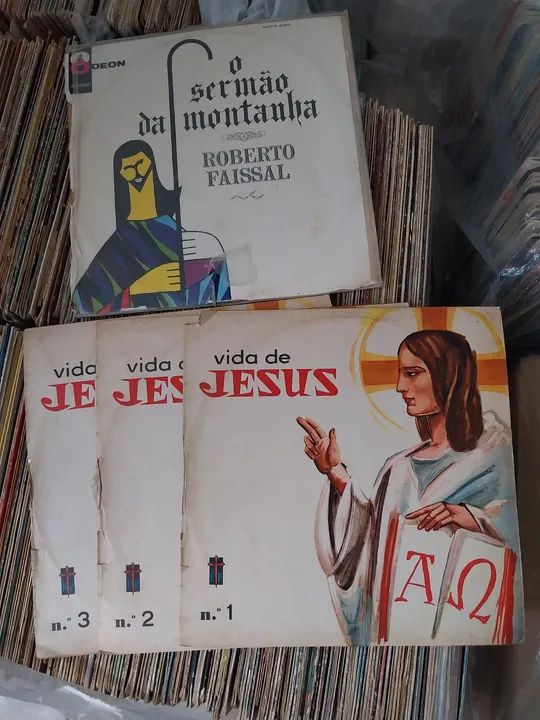 Discos de Vinil - O Sermão da Montanha e Vida de Jesus