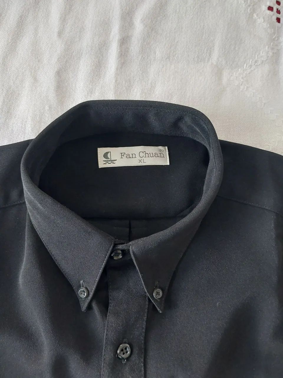 Camisa Social Masculina Preta - Foto 3