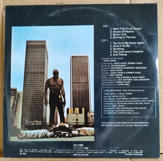 Lp - Isaac Hayes - Truck Turner - 2 Discos Complementares - Foto 3