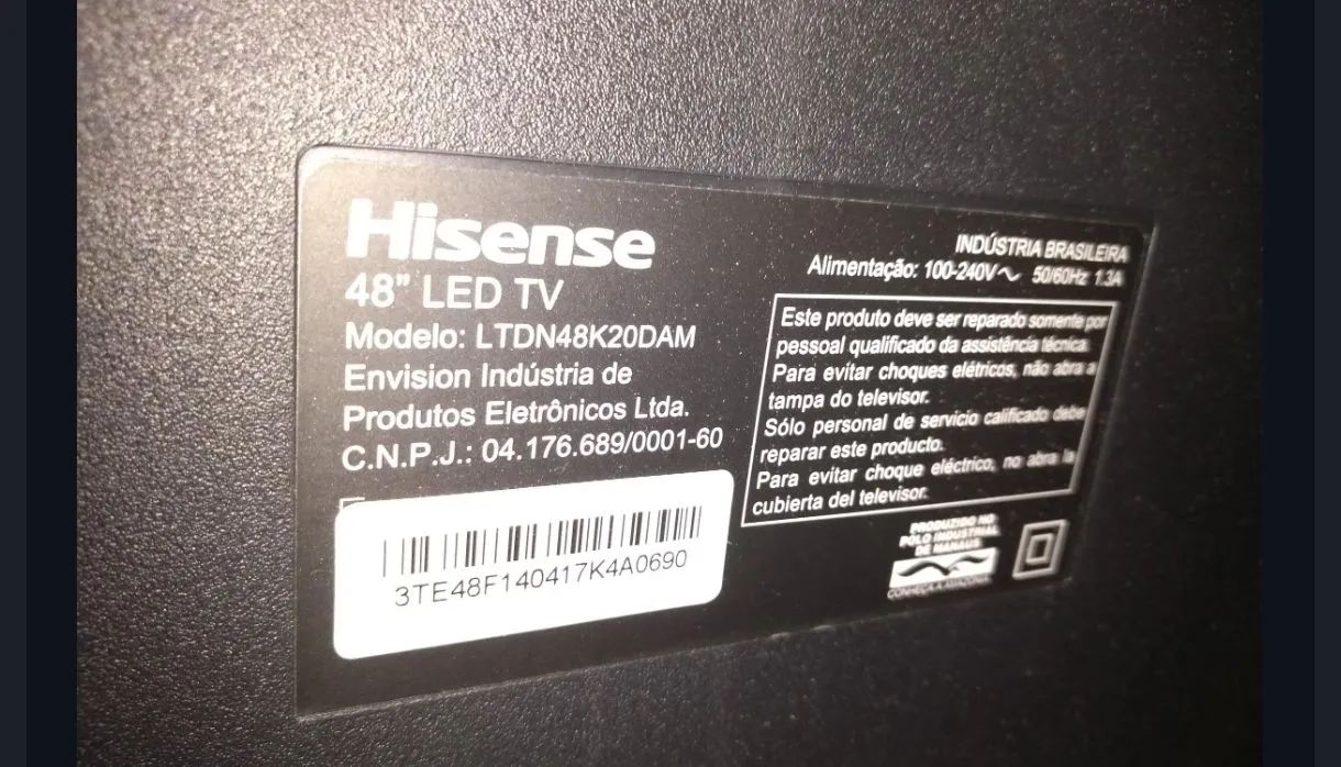 Tv 48 polegadas Hisense 