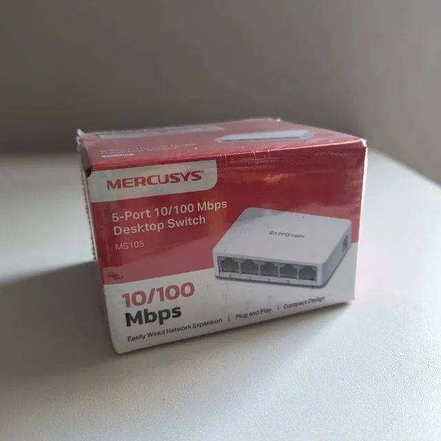 Switch de Rede 5 portas 100 Mbps Mercusys *ENTREGA GRÁTIS* - Foto 2