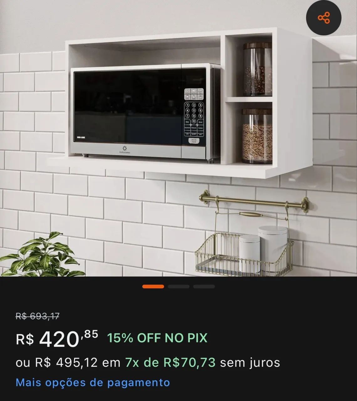 Nicho p/ microondas  - Foto 2