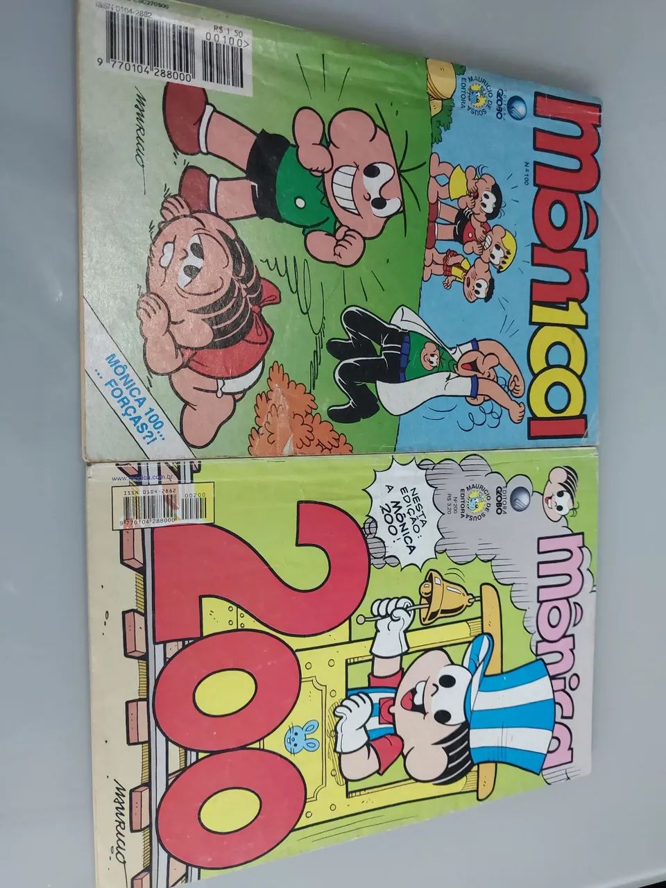 Gibi Monica 100 e 200 editora Globo