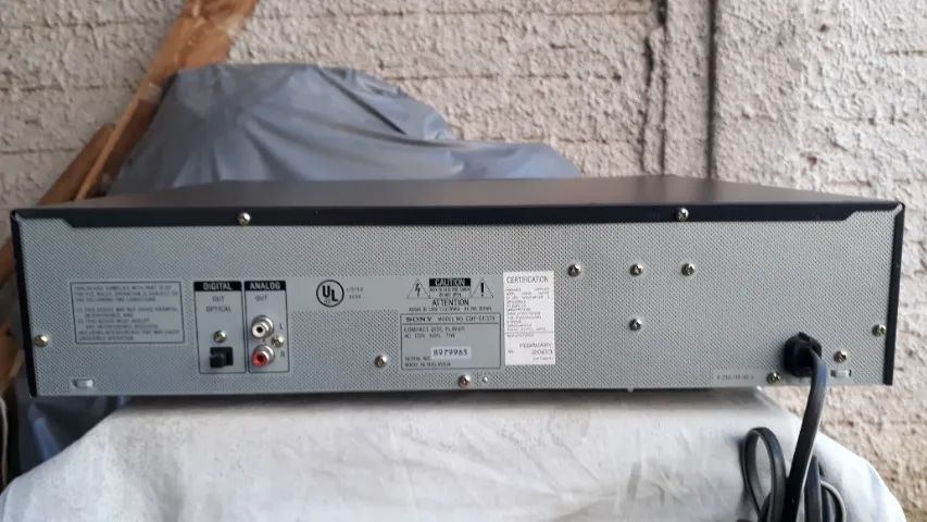 cd player sony carrocel 5cd troco p outros ap vintage  - Foto 4