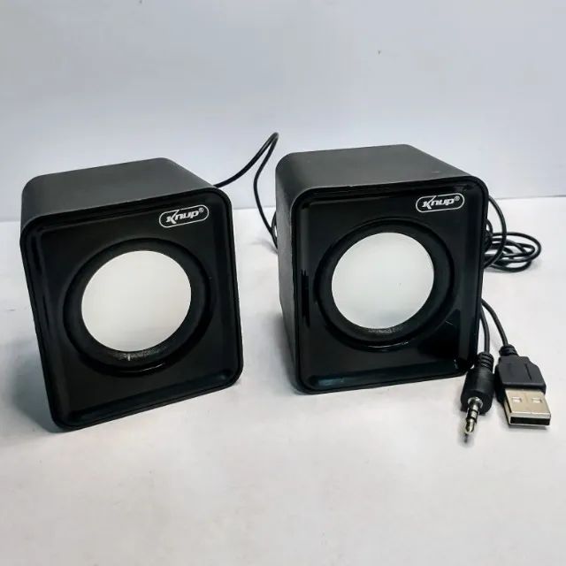 CAIXA DE SOM PARA COMPUTADOR, NOTEBOOK, TV e CELULAR USB / P2 - FAÇO ENTREGA