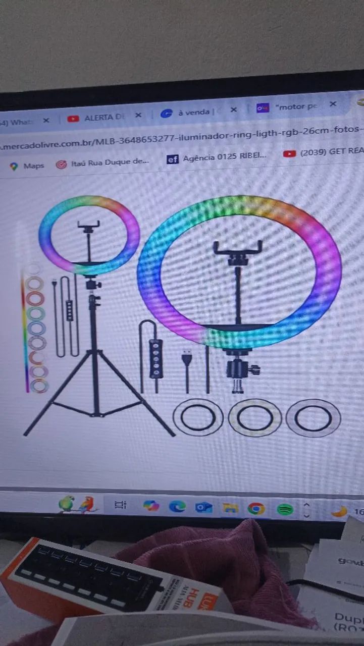 Ring Light Profissional com Tripé - Iluminação Perfeita!