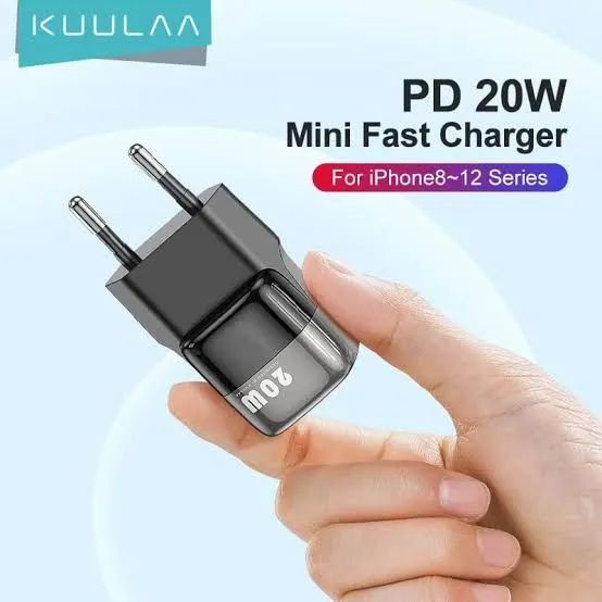 Carregador Rápido PD 20W Mini para iPhone 8-12