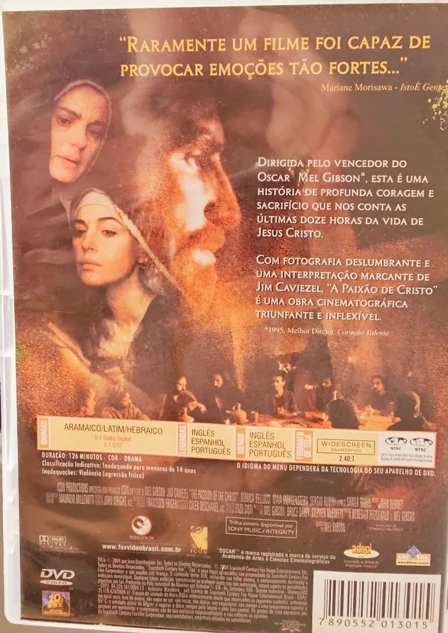A Paixão de Cristo - DVD, usado, original. - Foto 2