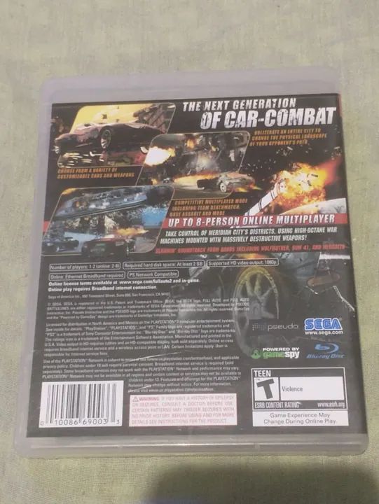 Full Auto 2: Battlelines - PS3 completo perfeito  - Foto 2