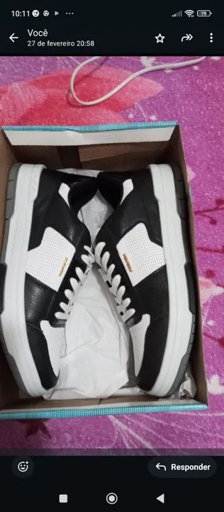 Sapatênis pegada, novo na caixa original com nota