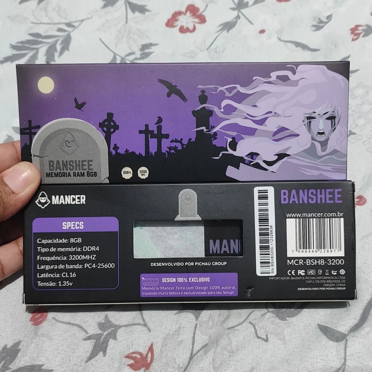 2 Memória RAM Mancer Banshee 8GB DDR4 3200MHz
