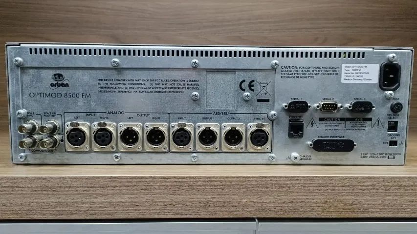 Processador ORBAN OPTIMOD 8500 FM