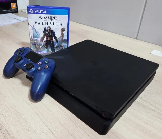 PS4 Playstation 4 Slim 1TB Semi-novo Completo C/1 Controle +1 Jogo