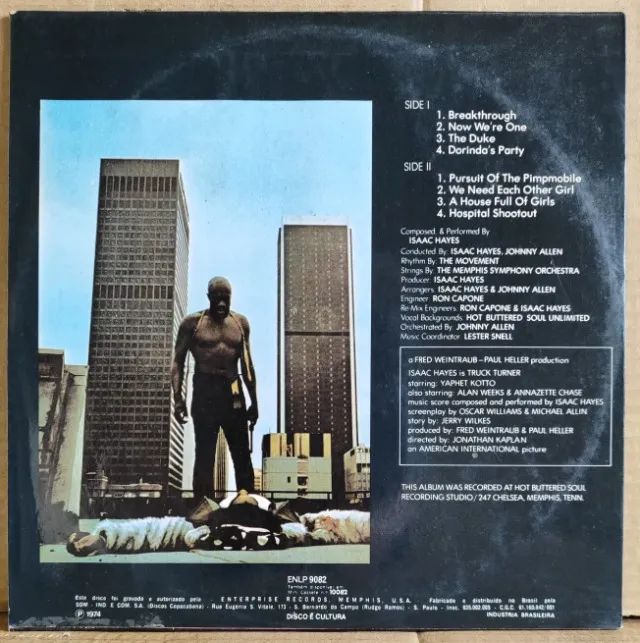 Lp - Isaac Hayes - Truck Turner - 2 Discos Complementares - Foto 5
