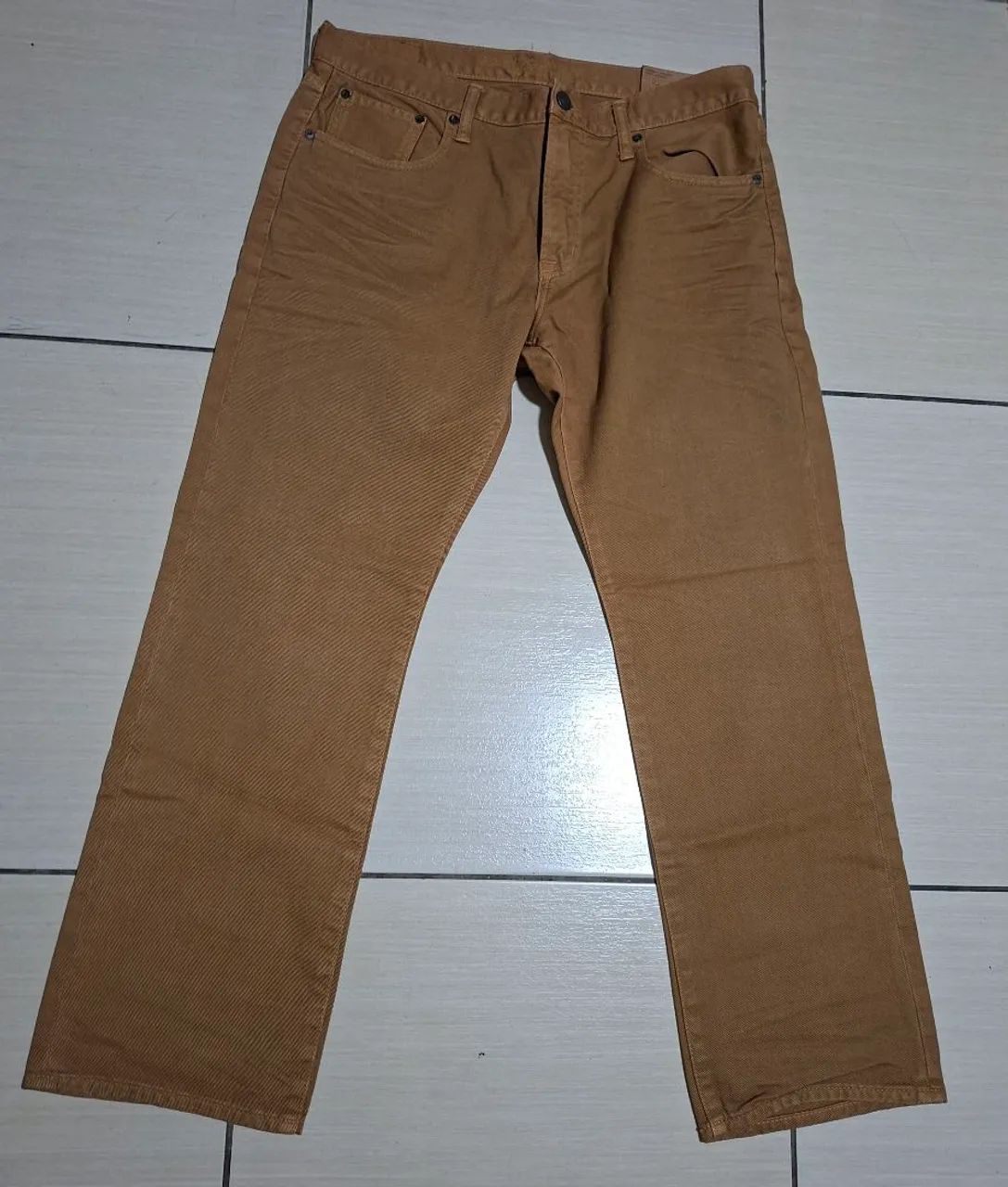 Calça, American Eagle, Straight, n.44 Brasil, Nova, Made  Americana. - Foto 4