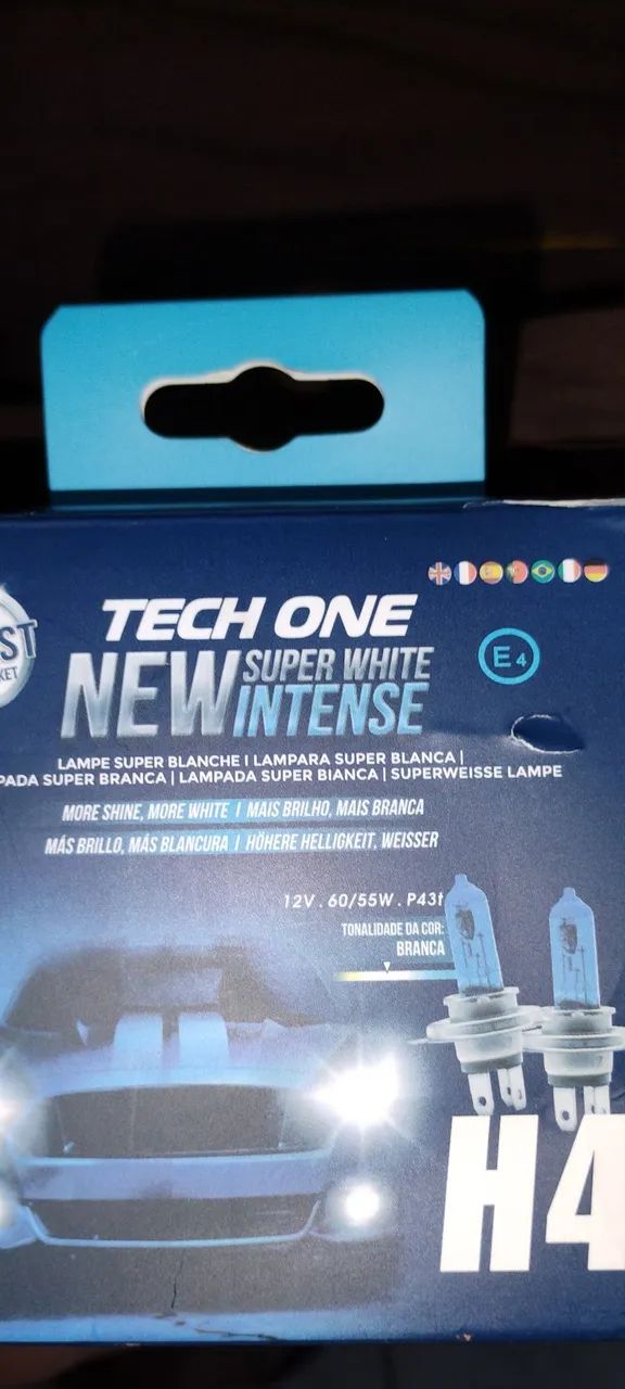 Lâmpadas Super Branca H4-Tech One