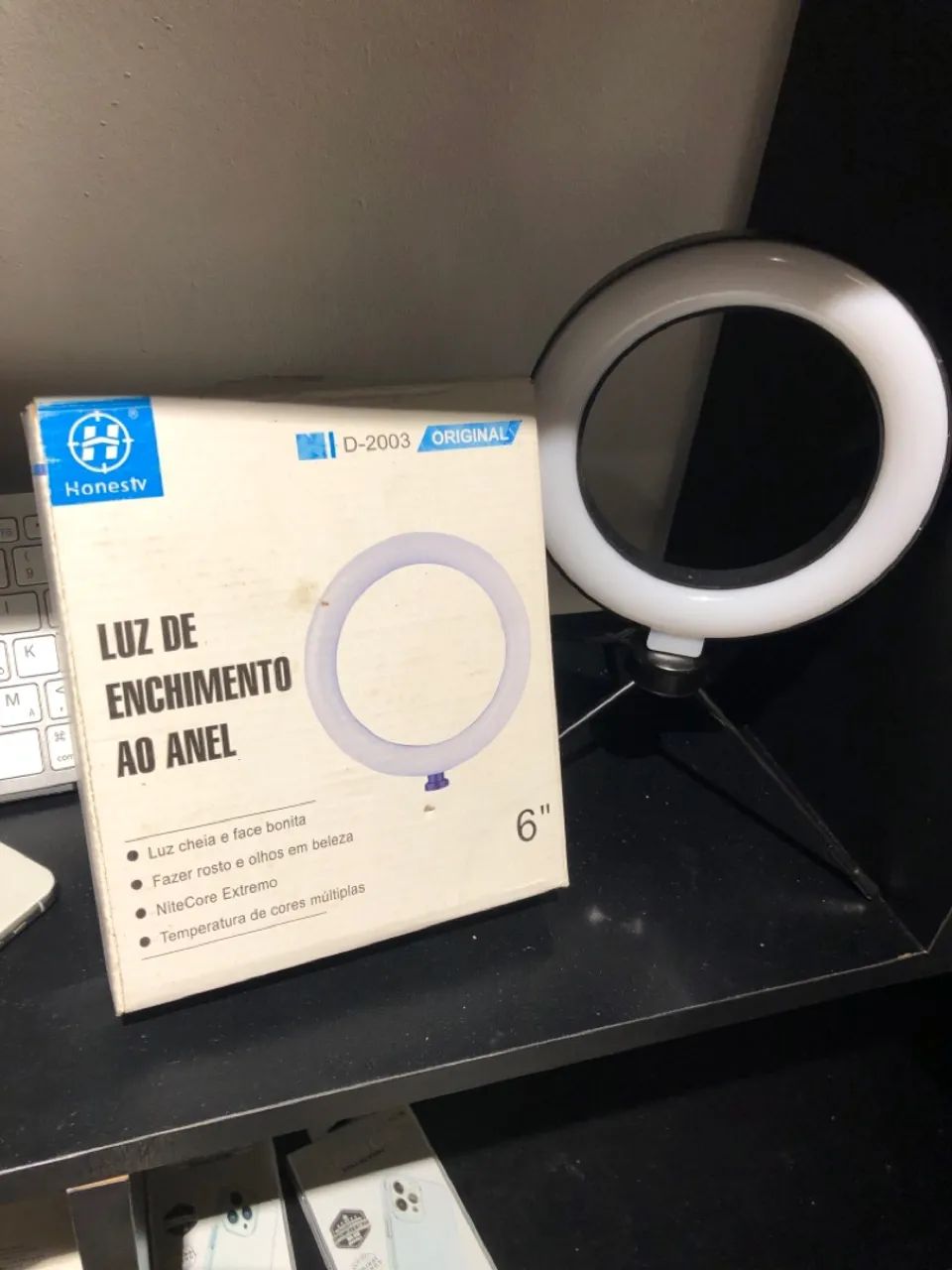 Luz de Anel para Selfie 6 polegadas