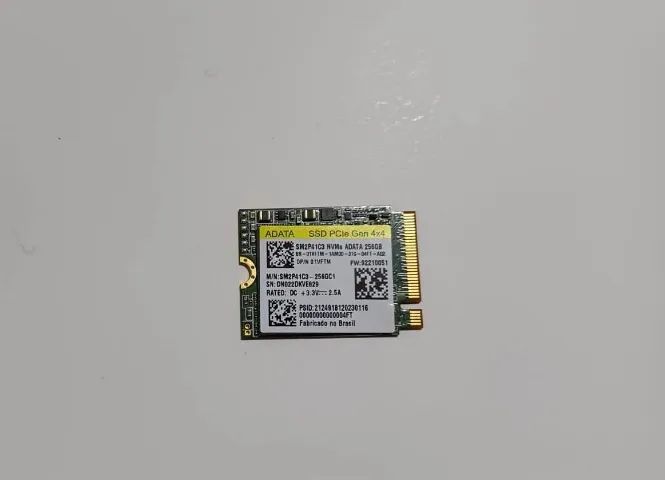 Memória DDR5 16GB (2x8GB), 4800MHz, Kingston Fury e SSD 256gb NVMe. - Foto 3