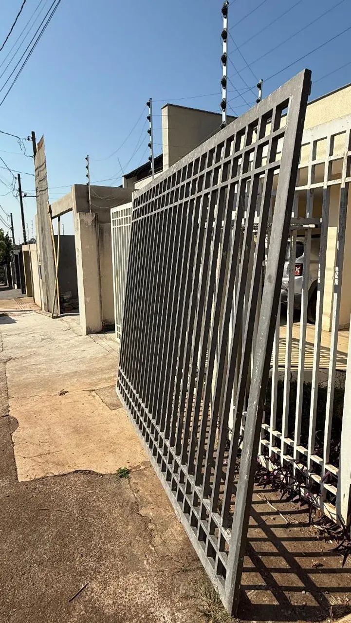 Portão de aço para residência