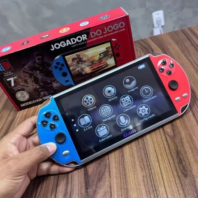 Vídeo Game Portátil Retrô Kapbom KA-5883 - Tela Grande 7" com 1000+ Jogos e Funções Extras - Foto 4