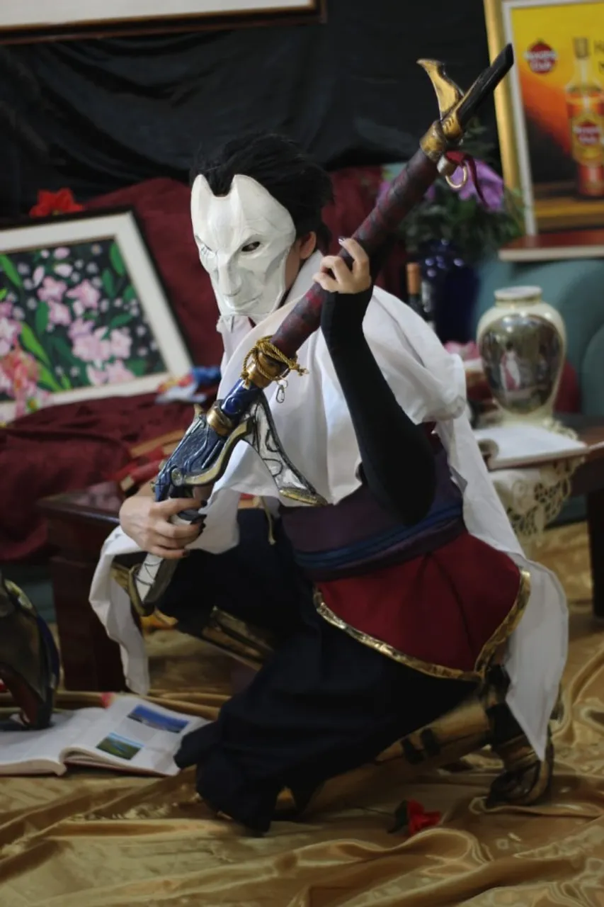 Cosplay jhin peças e acessórios