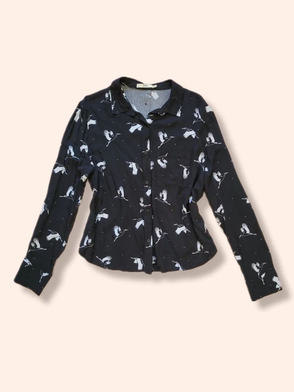 Camisa feminina pássaros