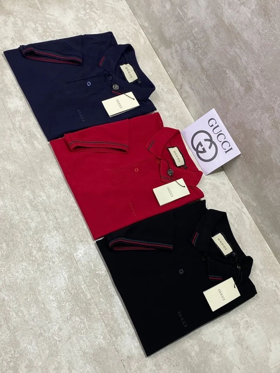 Camisa Polo Gucci Italy Regular Fit