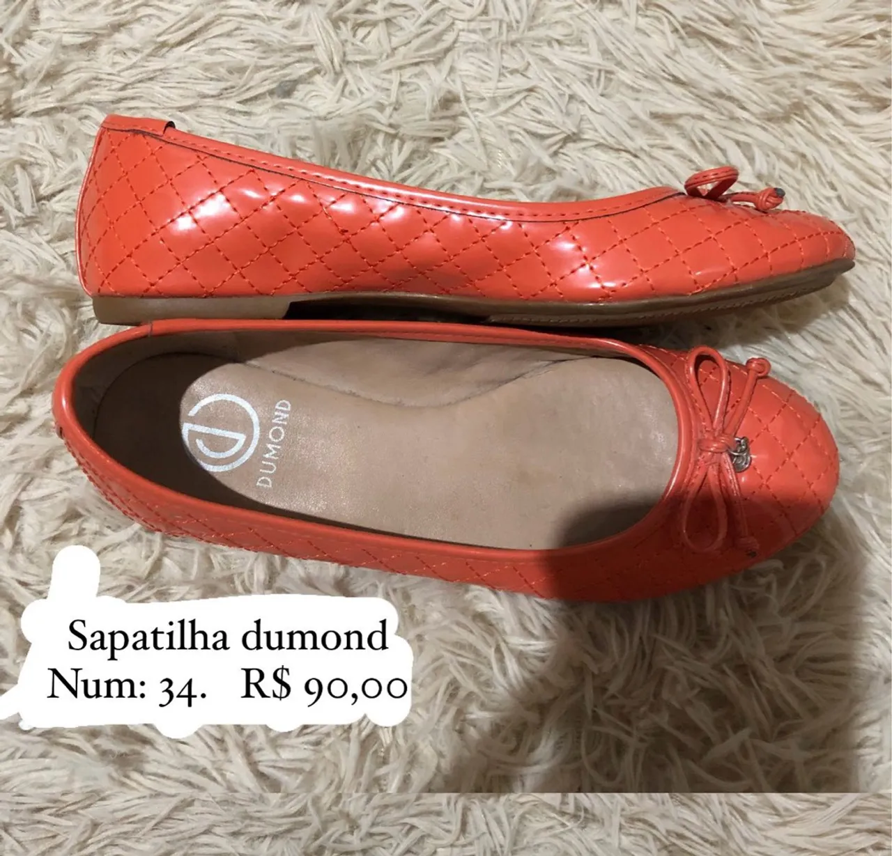 Sapatilha Dumond Coral 34