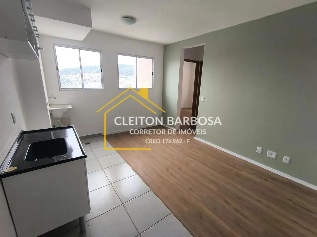 Apartamento para Locação em Laranjeiras - com móveis na cozinha Cond. Realizza novo 38m2 -