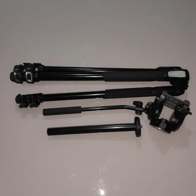 OPORTUNIDADE - Tripé Manfrotto MT190X3 + Cabeça Hidráulica Estabilidade Profissional. - Foto 5