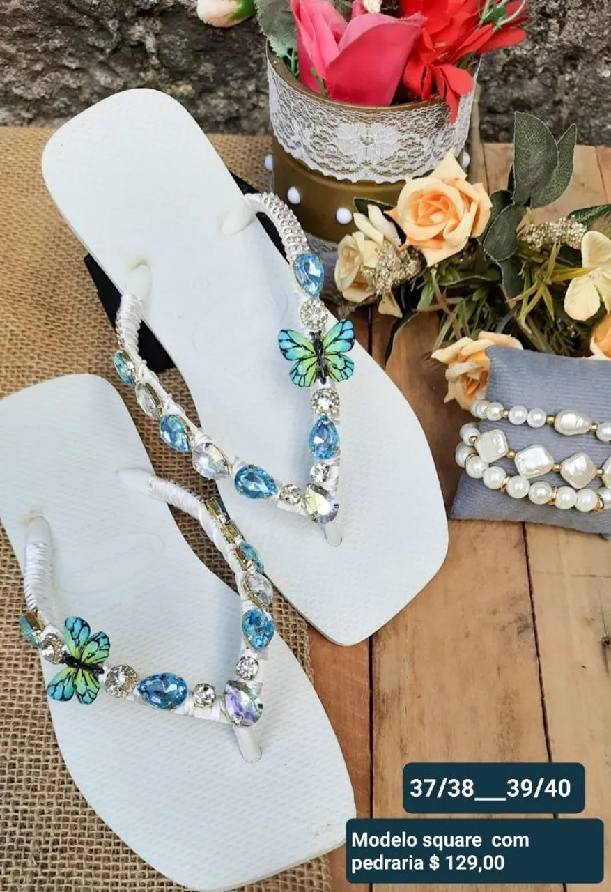 Havaiana decorada 