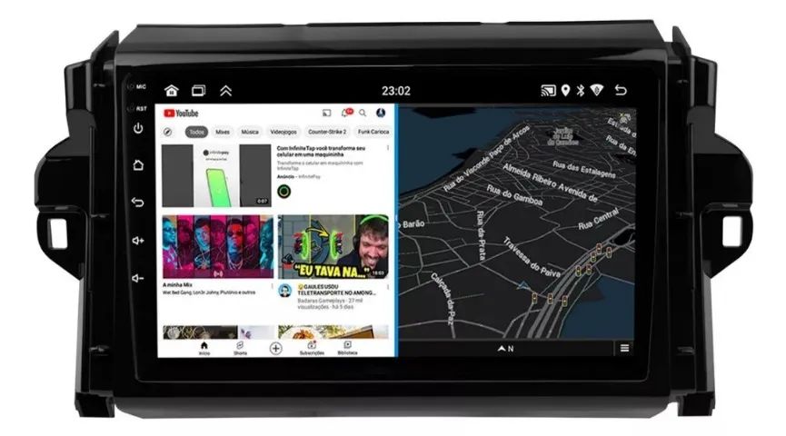 Central Multimídia Octacore 9pol. 4gb/64gb 4G Carplay/ A. Auto Sw4