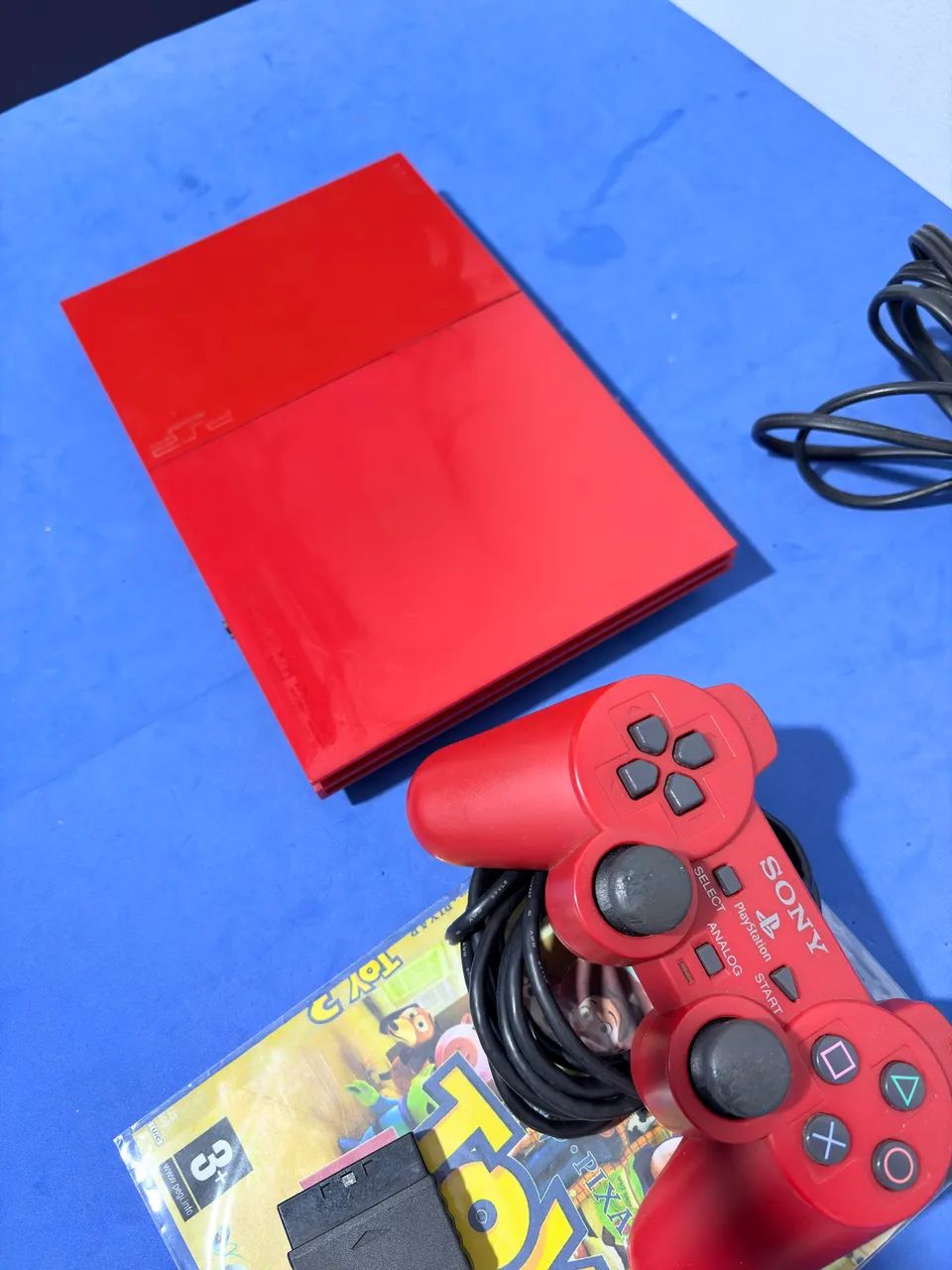 Console Playstation 2 cinnabar red ps2 vermelho - Foto 2