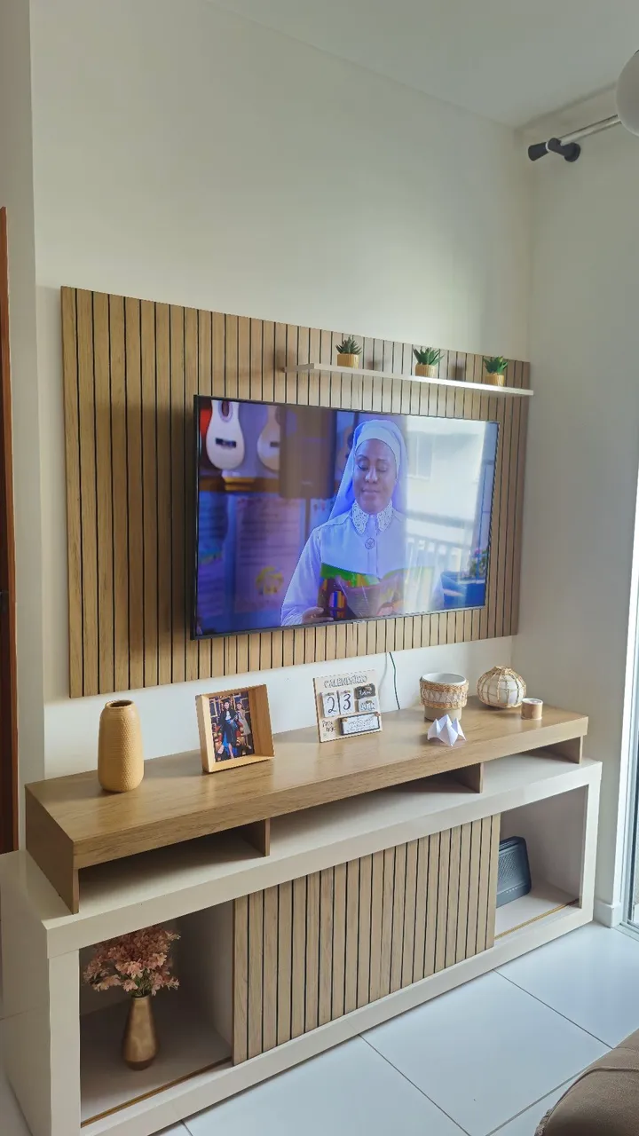 Combo espetacular: RACK + PAINEL + SOFÁ RETRÁTIL E RECLINÁVEL