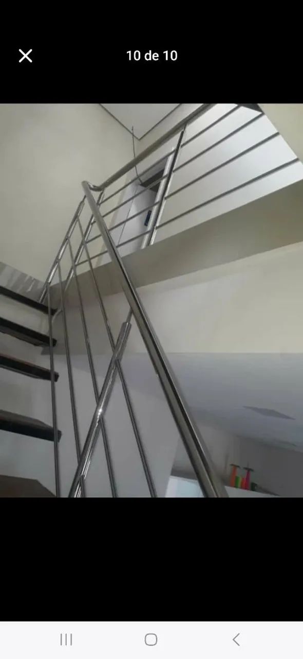 Corre mao de inox  e parapeito de vidro  - Foto 3