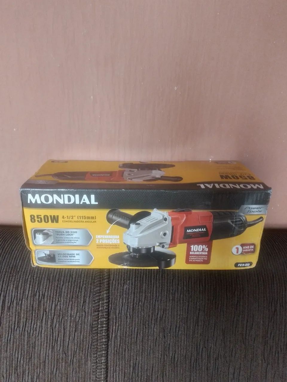 Esmerilhadora Angular Mondial 850W 4 1/2'' - Foto 2